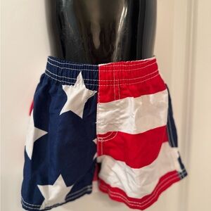 Kanu Surf Boys Stars & Stripes Swim Shorts - Red White Blue
